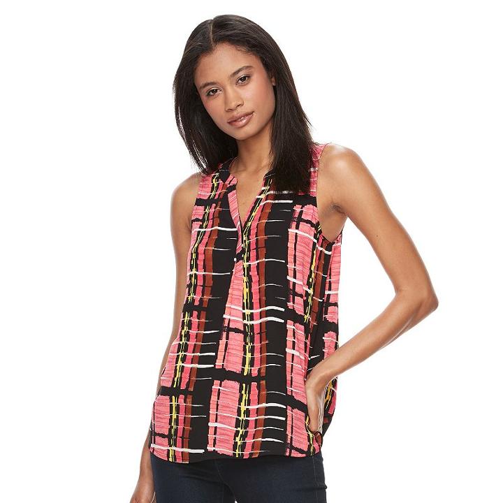 Women's Apt. 9&reg; Sleeveless Popover Top, Size: Small, Med Red