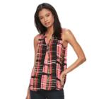Women's Apt. 9&reg; Sleeveless Popover Top, Size: Small, Med Red