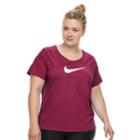 Plus Size Nike Swoosh Short Sleeve Graphic Tee, Women's, Size: 1xl, Brt Red