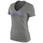 Women's Nike Kentucky Wildcats Wordmark V-neck Tee, Size: Xl, Orange