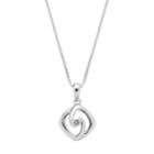 Boston Bay Diamonds Sterling Silver Diamond Accent Drop Pendant, Women's, Size: 18, White