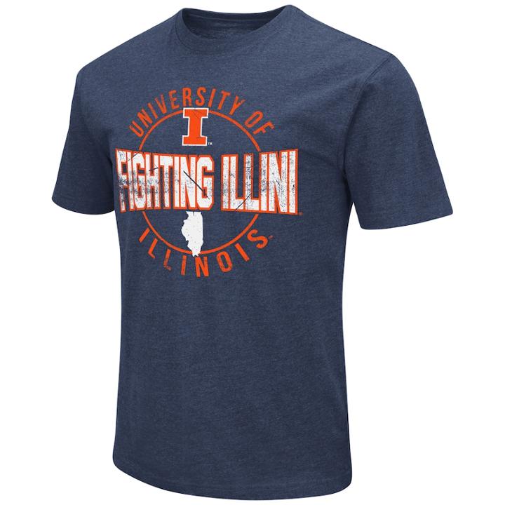 Men's Illinois Fighting Illini Game Day Tee, Size: Xl, Dark Blue