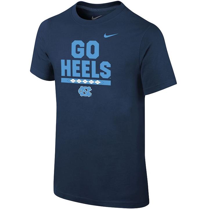 Boys 8-20 Nike North Carolina Tar Heels Local Verbiage Tee, Size: L 14-16, Blue (navy)