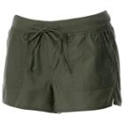 Juniors' So&reg; Drawstring Soft Shorts, Girl's, Size: Medium, Green