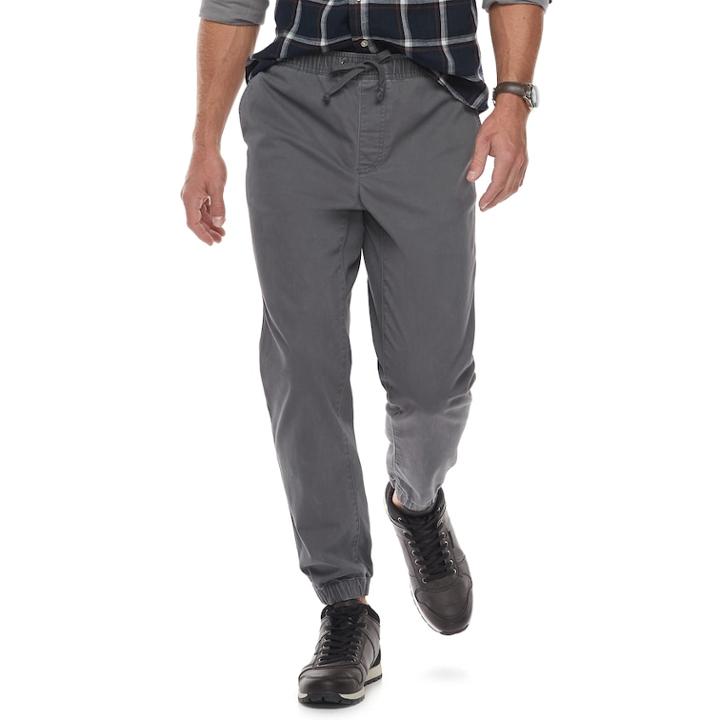 Men's Sonoma Goods For Life&trade; Modern-fit Jogger Pants, Size: Xl, Grey