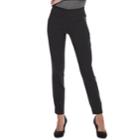 Women's Apt. 9&reg; Brynn Midrise Pull-on Skinny Dress Pants, Size: 16, Black