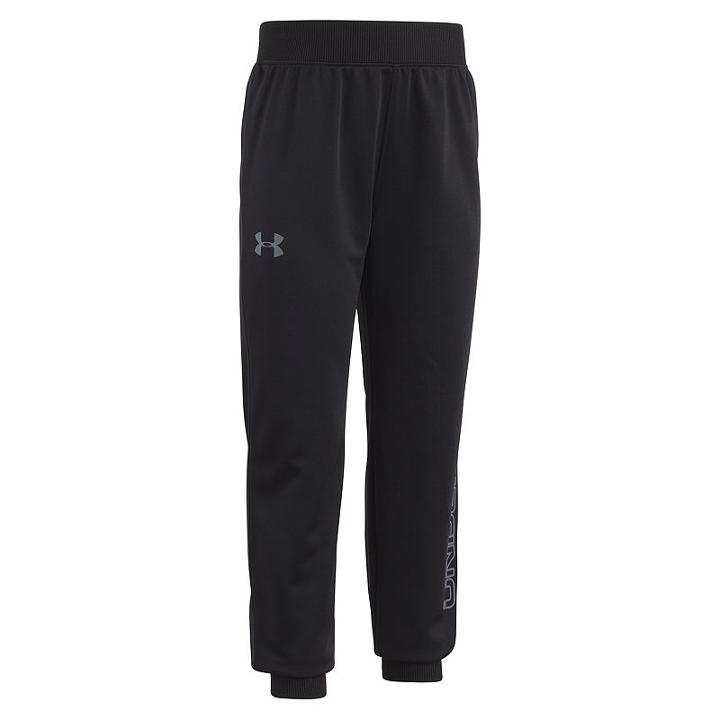 Boys 4-7 Under Armour Logo Jogger Pants, Size: 7, Black