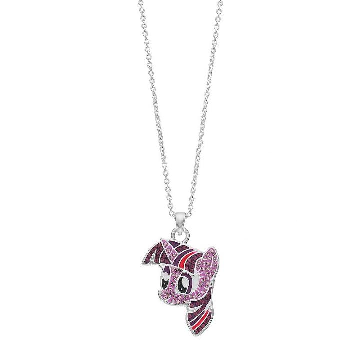 My Little Pony Twilight Sparkle Crystal Pendant Necklace, Girl's, White
