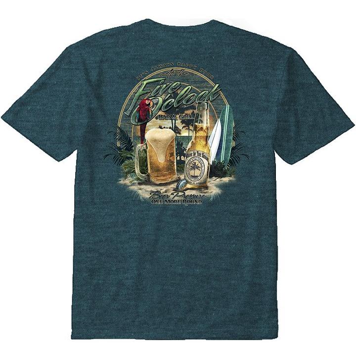 Big & Tall Newport Blue Five O'clock Bar & Grill Tee, Men's, Size: L Tall, Dark Green