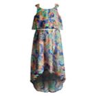 Girls 4-6x Youngland High-low Popover Printed Woven Dress, Size: 6, Multi