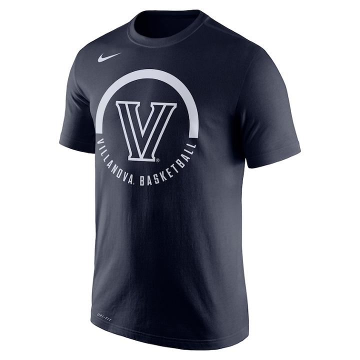 Men's Nike Villanova Wildcats Basketball Tee, Size: Xl, Blue (navy)