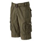 Men's Xray Belted Cargo Shorts, Size: 38, Dark Green