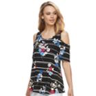 Women's Elle&trade; Cold-shoulder Top, Size: Xxl, Oxford