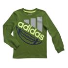 Adidas Boys 4-7x Go-to Sports Tee, Boy's, Size: 4, Dark Green