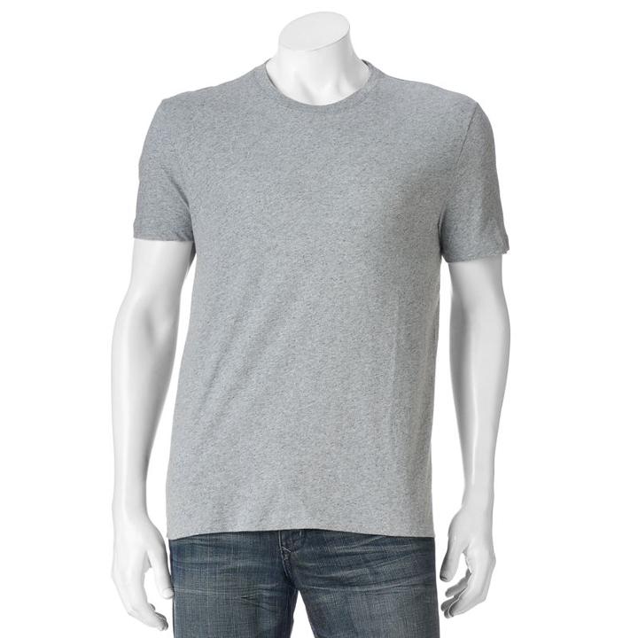 Men's Sonoma Goods For Life&trade; Heathered Everyday Tee, Size: Xxl, Med Grey