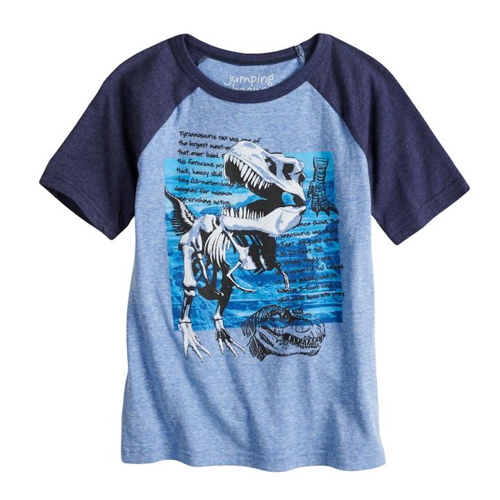 Boys 4-10 Jumping Beans&reg; Tyrannosaurus Rex Raglan Graphic Tee, Size: 4, Blue