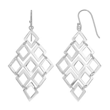 Silver Classics Sterling Silver Kite Drop Earrings, Women's