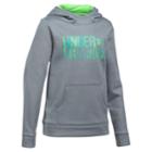 Girls 7-16 Under Armour Favorite Fleece Wordmark Hoodie, Size: Large, Med Grey