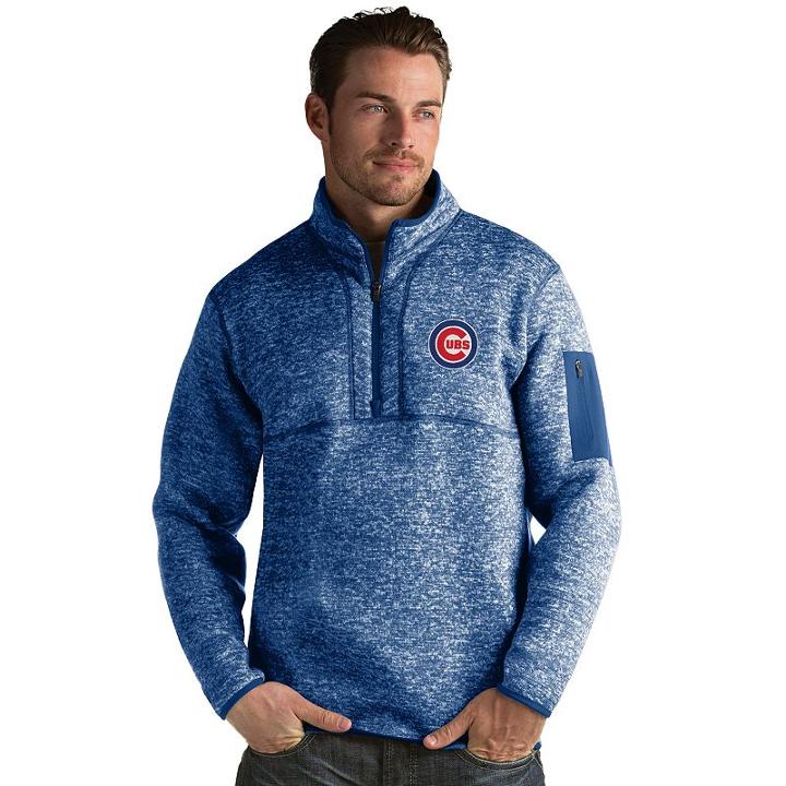 Men's Antigua Chicago Cubs Fortune Pullover, Size: 3xl, Blue