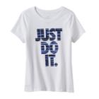 Girls 7-16 Nike Dri-fit Just Do It Stripe Tee, Girl's, Size: Xl, Natural