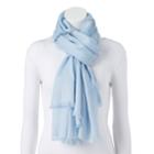 Women's Lc Lauren Conrad Striped Oversized Wrap Scarf, Med Grey