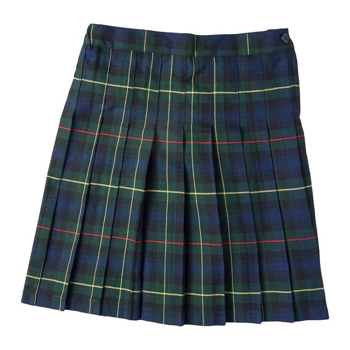 Girls 4-16 Chaps School Uniform Plaid Skirt, Girl's, Size: 6, Dark Green