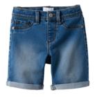 Girls 4-12 Sonoma Goods For Life&trade; Bermuda Jean Shorts, Girl's, Size: 8, Med Blue
