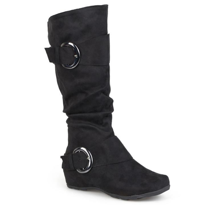 Journee Collection Jester Women's Knee-high Boots, Size: 11 Wc, Black