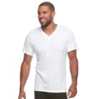 Men's Jockey 6-pack Staynew V-neck Tees, Size: Xxl, White