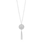 Lc Lauren Conrad Long Disc & Tassel Pendant Necklace, Women's, Silver