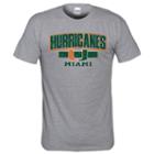 Men's Miami Hurricanes Operator Tee, Size: Small, Med Grey