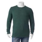 Big & Tall Sonoma Goods For Life&trade; Classic-fit Thermal Crewneck Tee, Men's, Size: 3xb, Dark Green