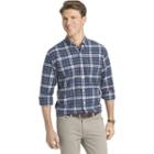Big & Tall Izod Classic-fit Plaid Button-down Shirt, Men's, Size: L Tall, Blue Other