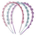 Girls 4-16 3-pk. Glitter Flower Headbands, Ovrfl Oth