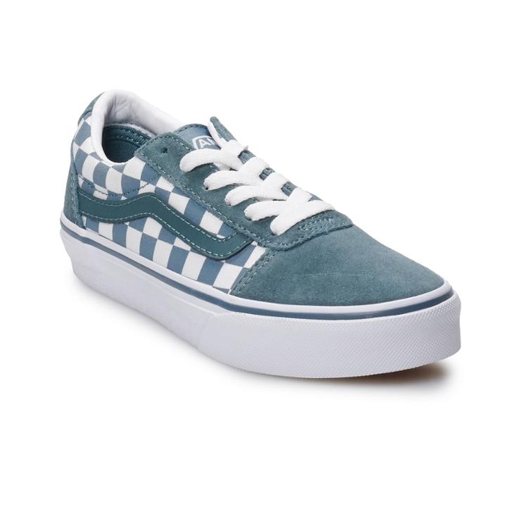 Vans Ward Boys Suede Skate Shoes, Size: 1, Dark Grey