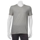 Men's Apt. 9 Solid V-neck Tee, Size: Large, Med Grey