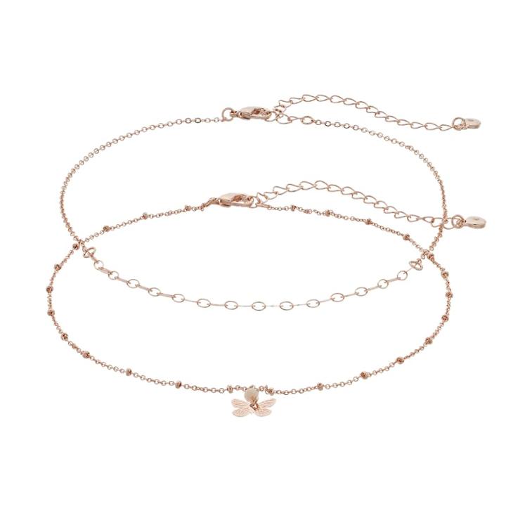 Lc Lauren Conrad Butterfly & Plain Choker Necklace Set, Women's, Pink