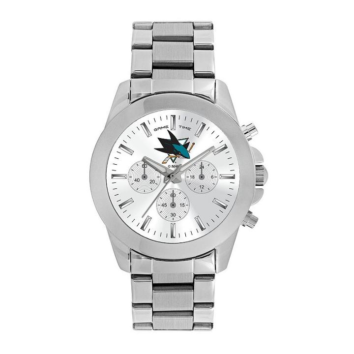 Women's Game Time San Jose Sharks Knockout Watch, Silver