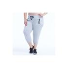 Plus Size Marika Curves Effortless Jogger Capris, Women's, Size: 1xl, Med Grey