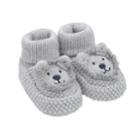 Baby Boy Carter's Lion Crochet Booties, Size: Newborn, Grey
