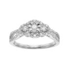 Sterling Silver 1/4 Carat T.w. Diamond Promise Ring, Women's, Size: 8, White