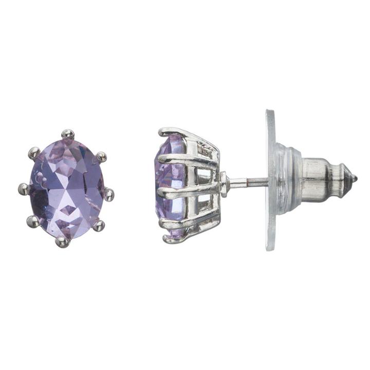 Lc Lauren Conrad Oval Nickel Free Stud Earrings, Women's, Blue