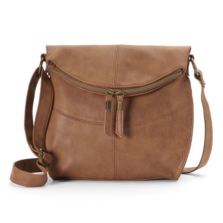 Sonoma Goods For Life&trade; Shelia Flap Crossbody Bag, Women's, Red/coppr (rust/coppr)