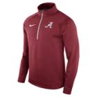 Men's Nike Alabama Crimson Tide Quarter-zip Therma Top, Size: Large, Red