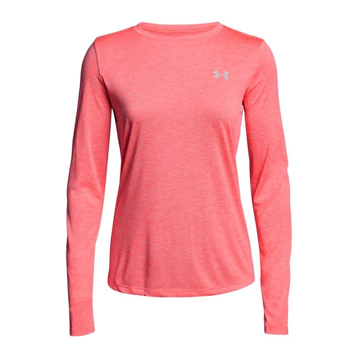 Women's Under Armour Tech Long Sleeve Tee, Size: Xl, Med Orange
