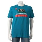 Men's California Republic Tee, Size: Xxl, Turquoise/blue (turq/aqua)