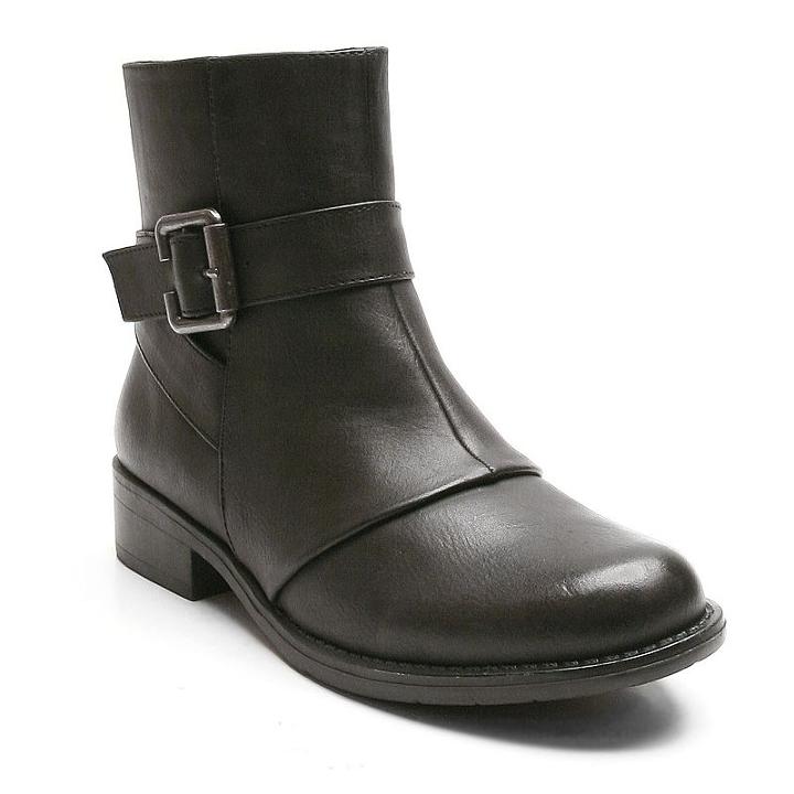 Kisses By 2 Lips Too Too Johnny Women's Ankle Boots, Girl's, Size: Medium (7), Black