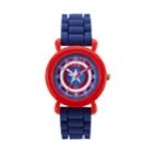 Marvel Comics Captain America Kids' Time Teacher Watch, Kids Unisex, Size: Medium, Blue
