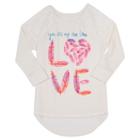 Girls 7-16 & Plus Size Harper & Elliott Lace Raglan Graphic Tee, Girl's, Size: Xs, Lt Beige