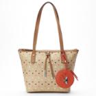 Rosetti Annemarie Polka Dot Tote With Bee Coin Purse, Women's, Med Beige